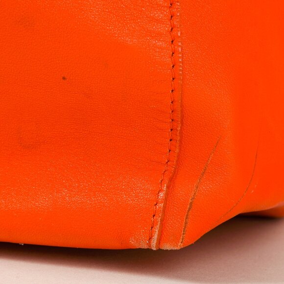 Celine 2011 Lambskin Vertical Bi-Color Cabas Hibiscus Tote Bag - Picture 10 of 13